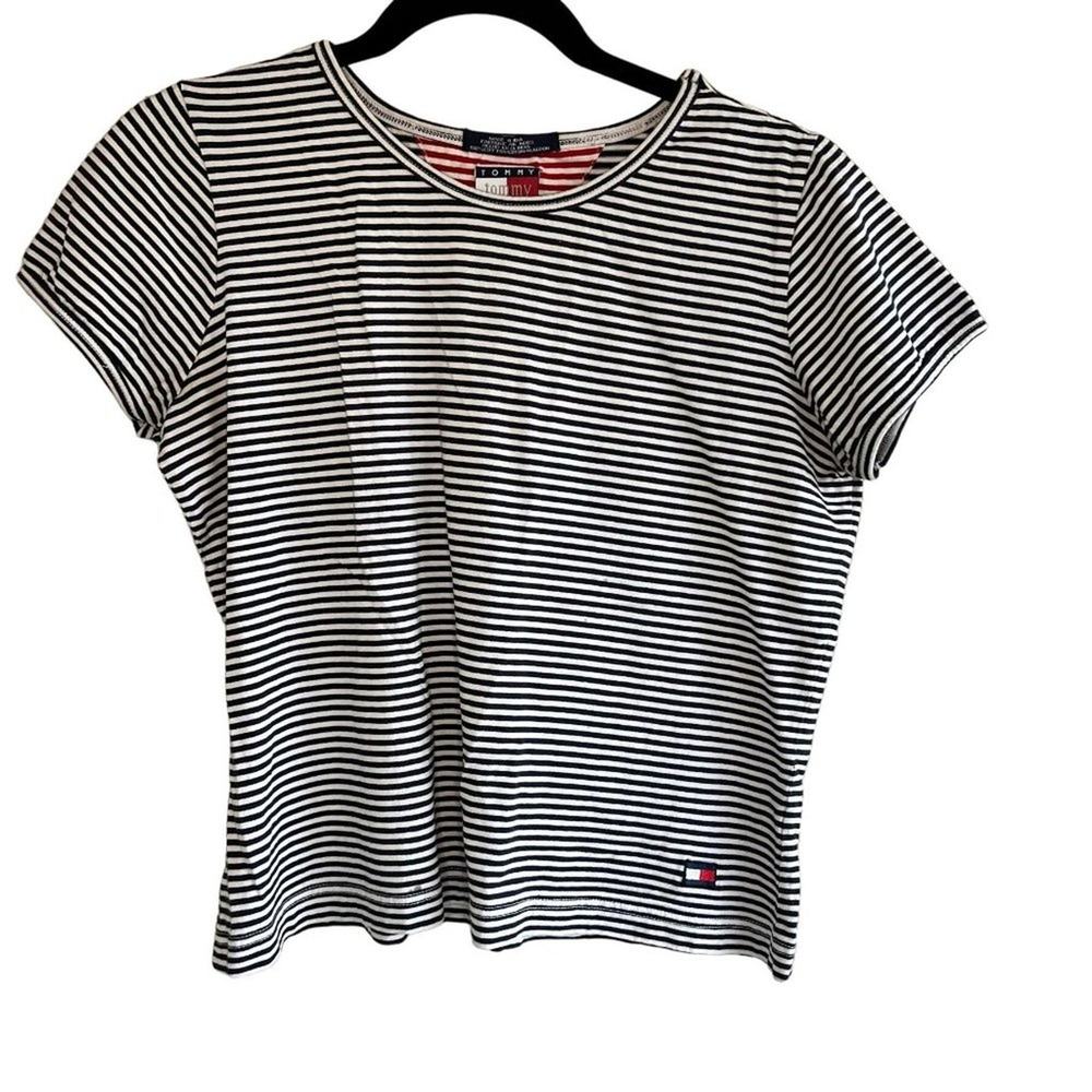 Tommy Hilfiger Vintage y2k Striped women's shirt Size Large